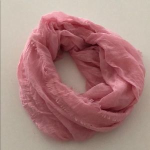 Light pink infinity scarf